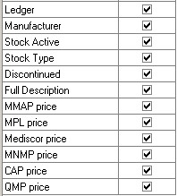 Stock report writer columns 2