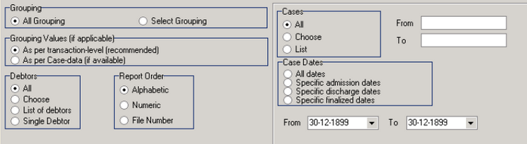 Report Transaction Criteria