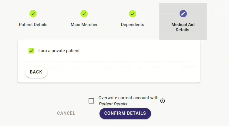 Example section 3 of demographic form request