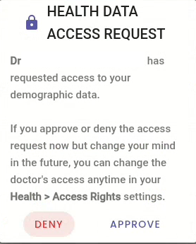 Additional pop up around consent