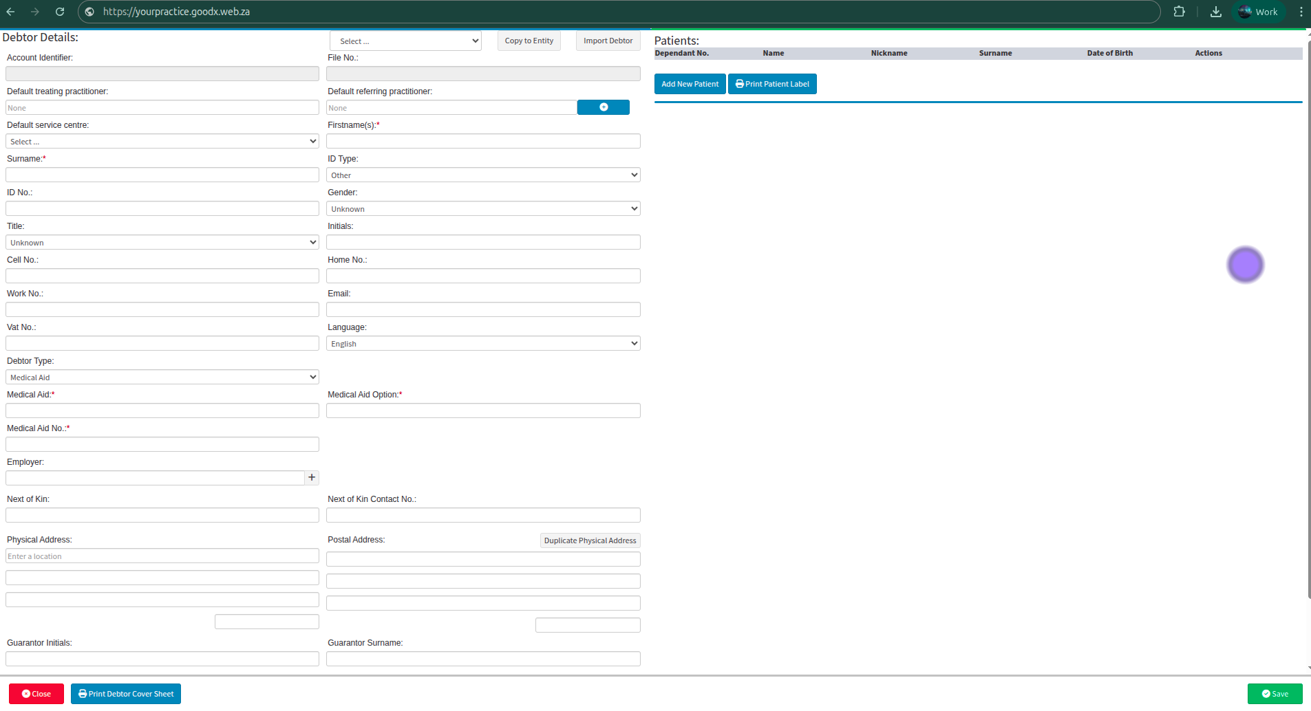 Greyed out button reflecting import method