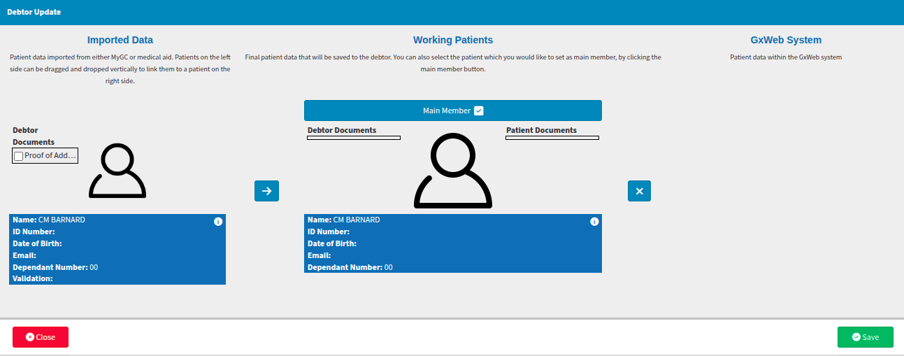 View of document import