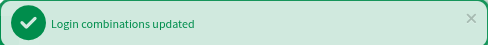 Confirmation on login method