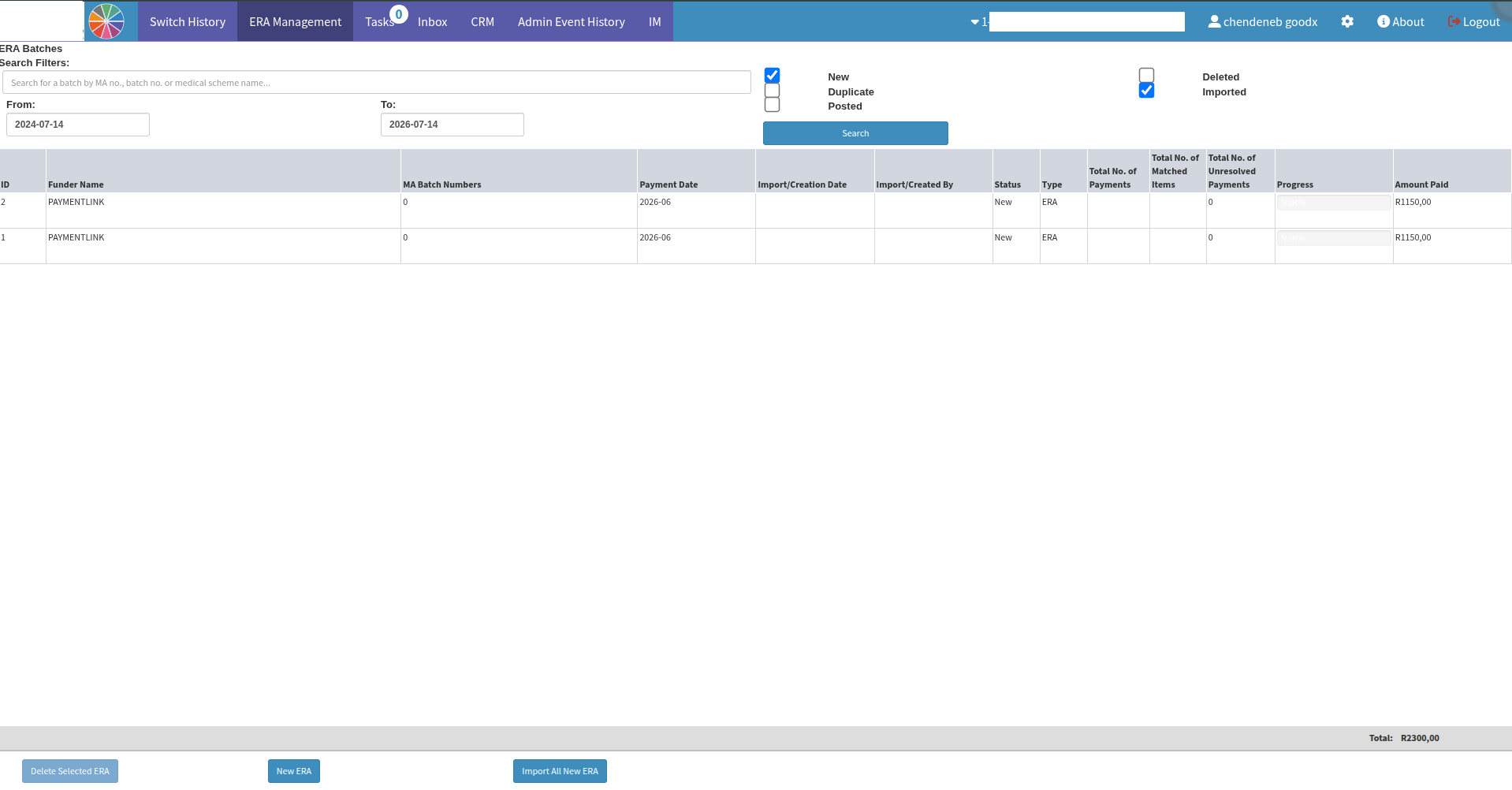 Payment Link ERA Example
