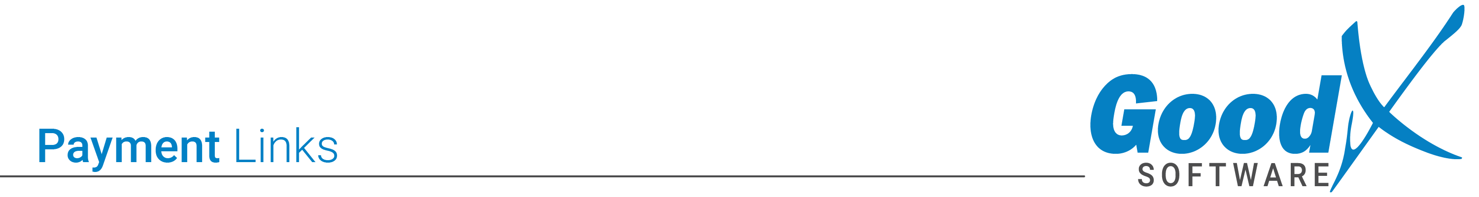 Header of Payment Links