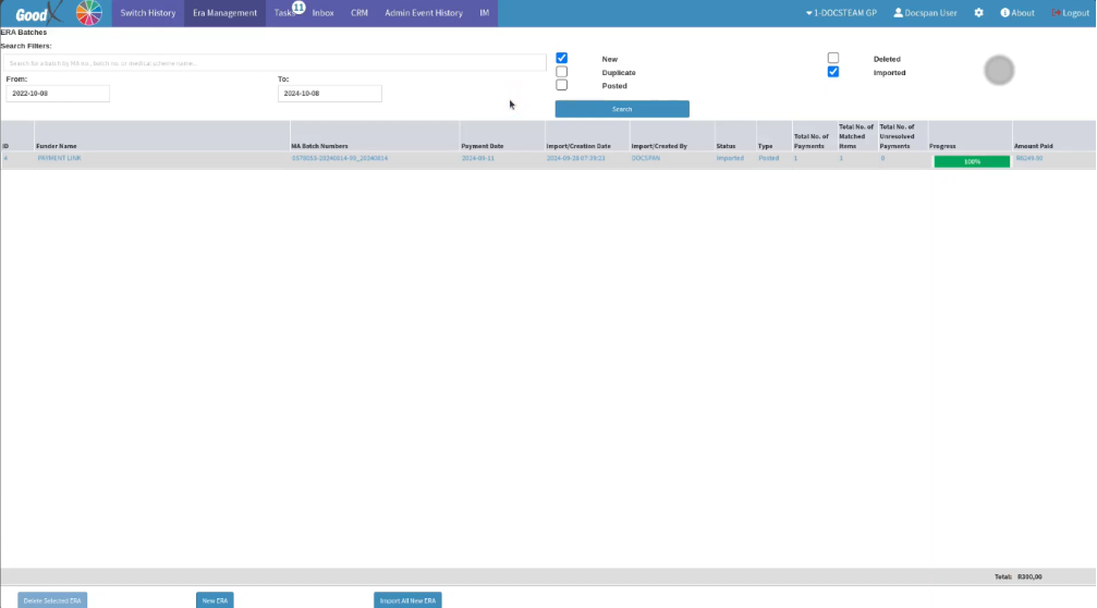 Payment link ERA example