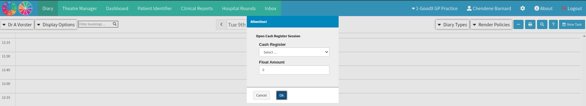 First use pop up to user