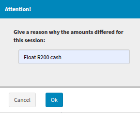 Float discrepancy details