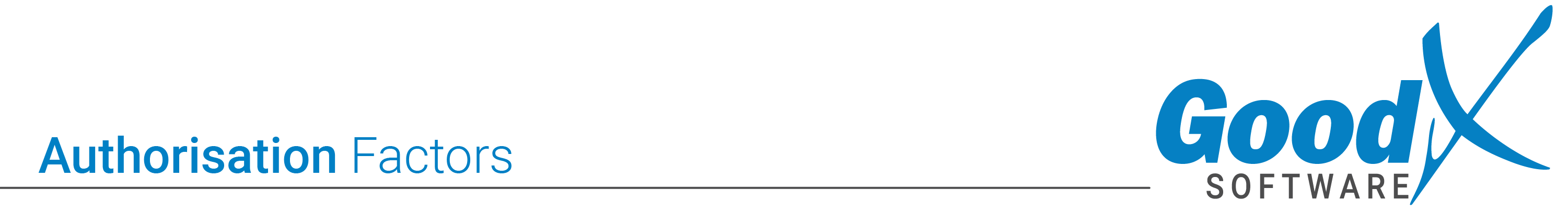 Header of Authorisation Factors