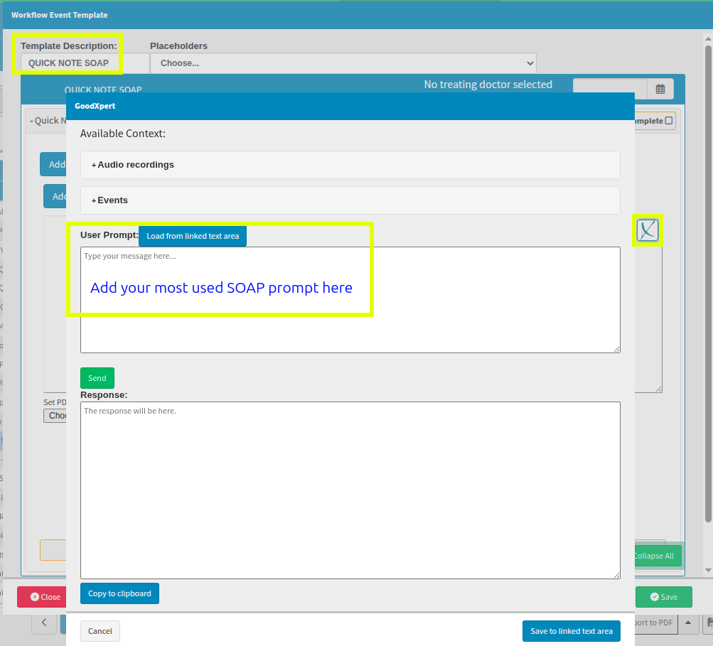 View of GoodXpert prompt space