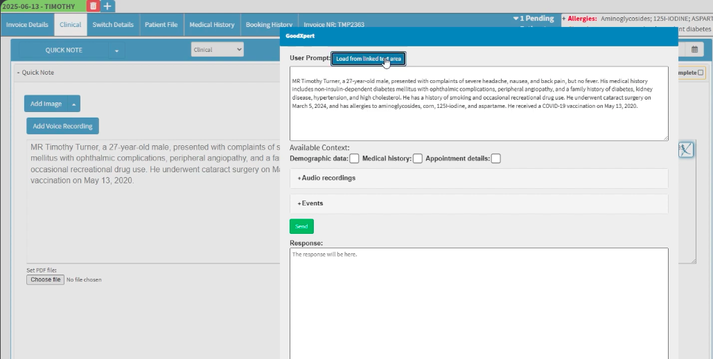 prompt copy to field example