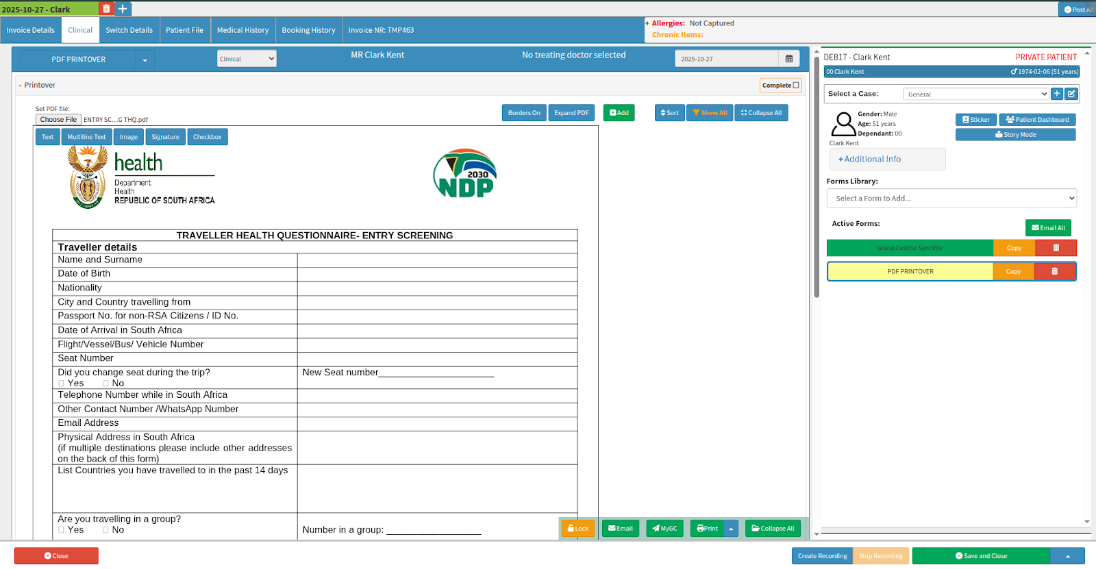 PDF created views from clinical use