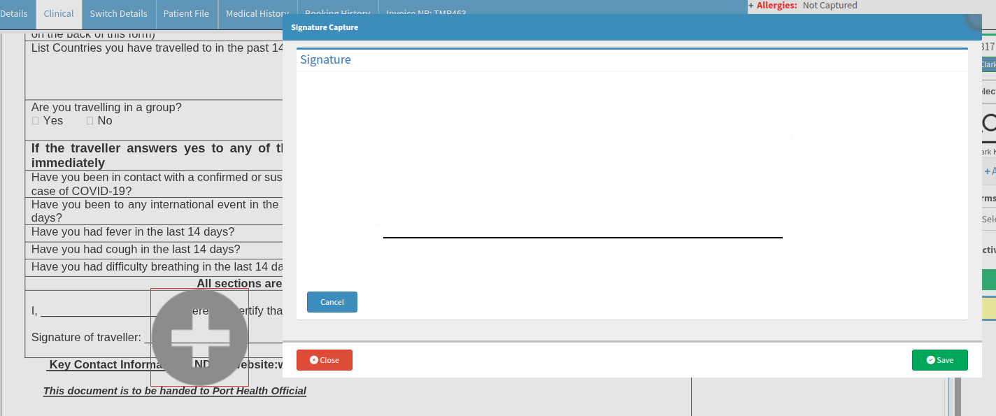 Default size of signature