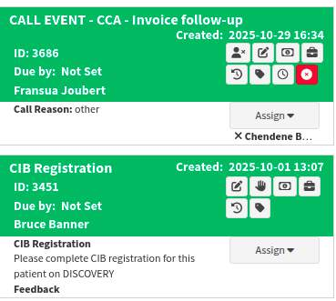 unclaimed versus claimed task