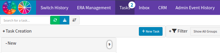 New task view