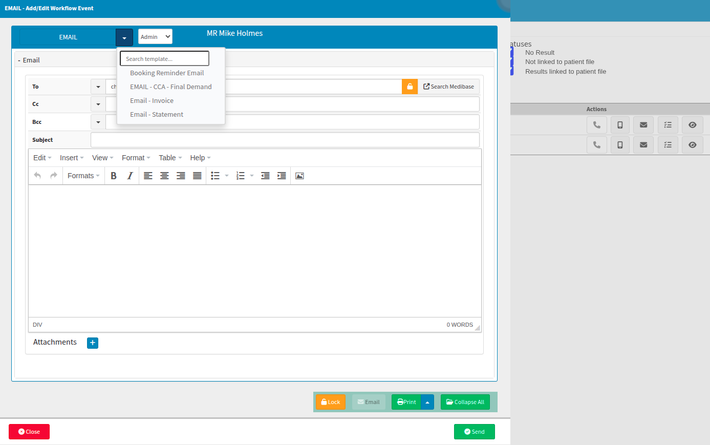 Email example