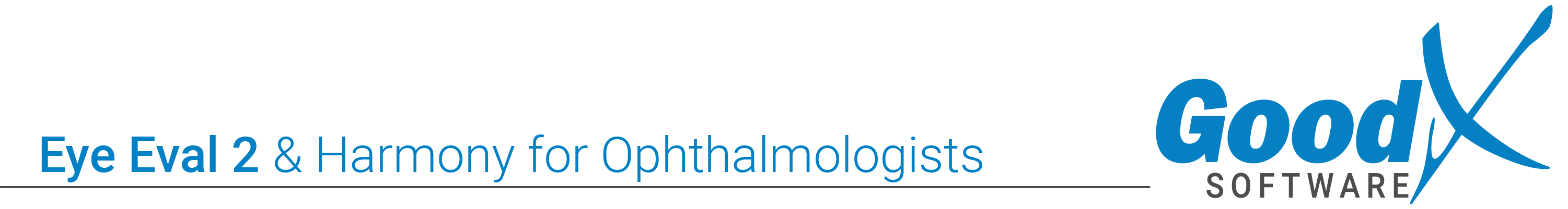Header of Eye Eval 2 & Harmony for Ophthalmologists
