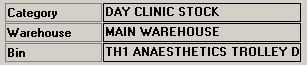 Warehouse and Location Names