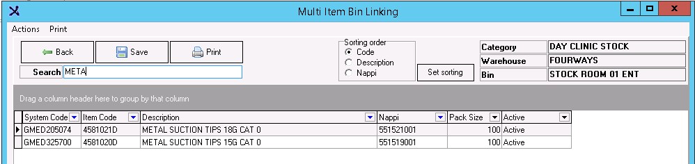 Multi Bin linking search