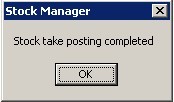 posting completed