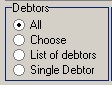 Debtors filter 