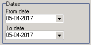 Date picker for Daybook report 